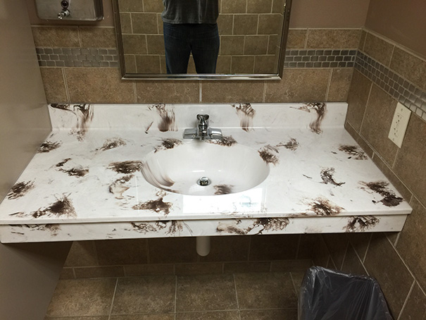 Not Exactly The Color Pattern You Like To See In A Bathroom Not Exactly The Color Pattern You Like To See In A Bathroom