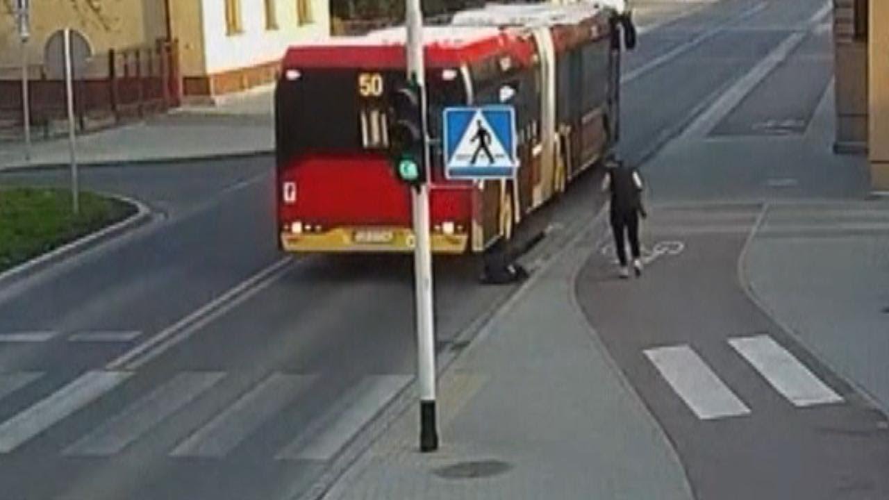 Teen Nearly Gets Hit by Bus After