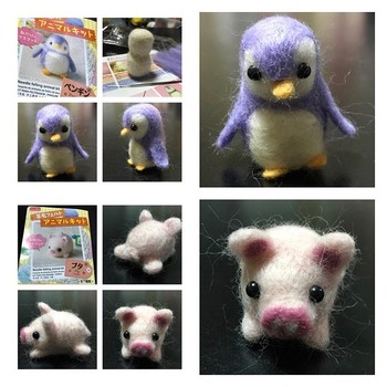 100åã®ã­ããã§ä½ã£ããçããã®ã¢ããã«ä½åã§ãããã¡ãã¯ããã³ã®ã³ã¨ãã¿ãè²ããã»ã©å¤ããªãå½¢ãè¤éã§ã¯ãªãã®ã§ãã¯ããã¦ã®æ¹ã§ãä½ããããã®ã ããã 