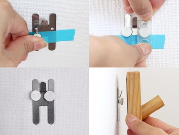 ãã®ããã«ãç¹æ®ãªãã³ãä½¿ç¨ãã¦ãå£ã«éãç©´ãæå°éã«ã¨ã©ãããã¨ãã§ããã®ã§ãå®å¿ãã¦åãä»ãããã¨ãã§ãããã§ãã