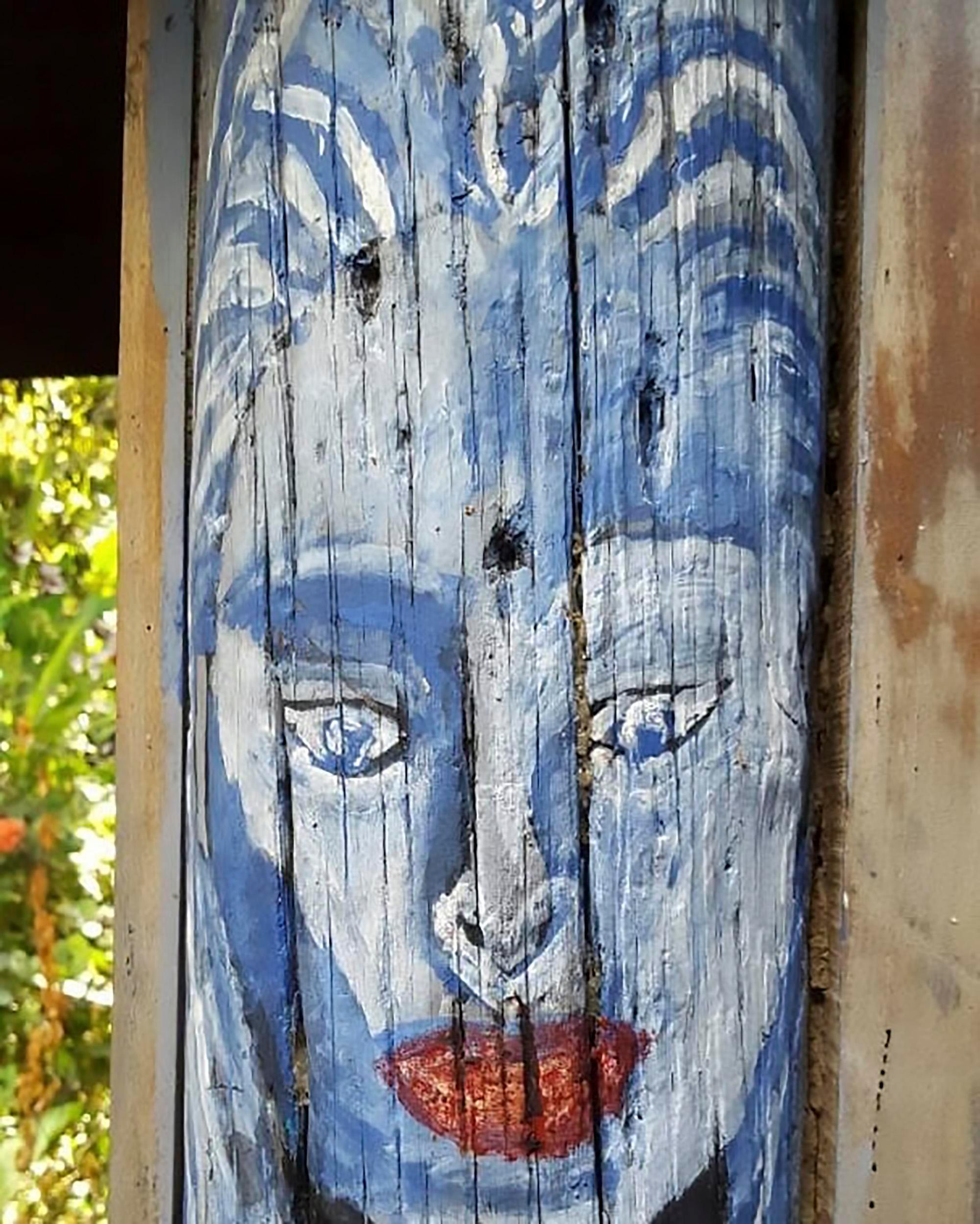 Hernandez used human remains, blood and ashes to create pieces of artwork