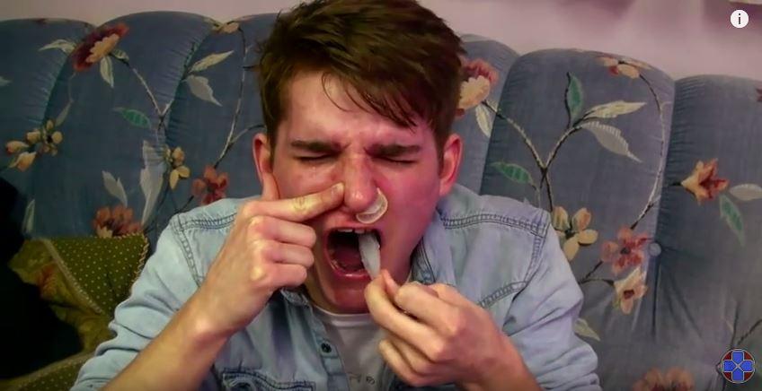 Image result for condom challenge nose