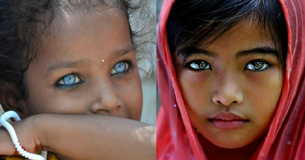 Фото людей с необычным цветом глаз