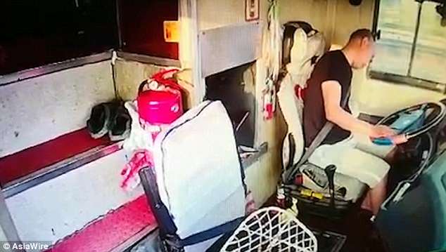 Mr Li suffered a stroke on the road after driving 17 hours non-stop from Pinyang in east China