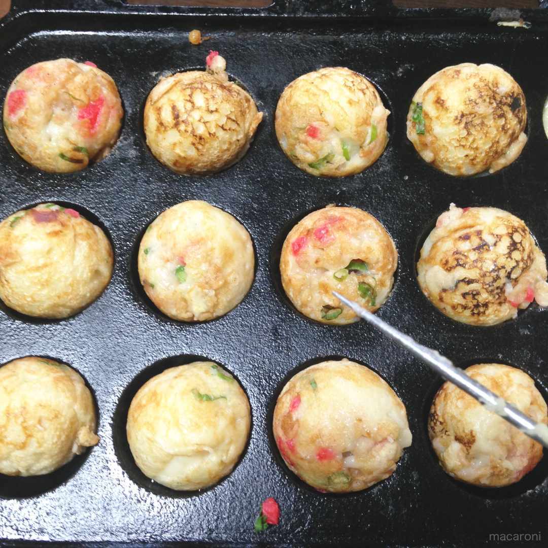 綺麗に形の整ったたこ焼き