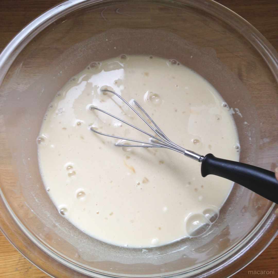 完成したたこ焼き生地