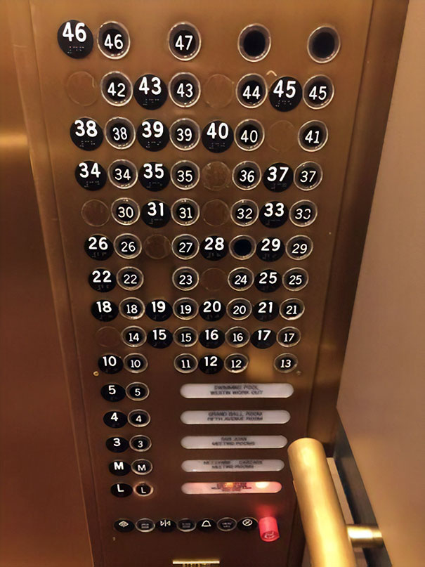 This Elevator Button Panel