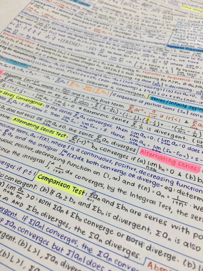 This Is How I Maximize Space In My Cheat Sheets