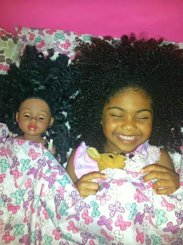 Girl With Look Alike Doll