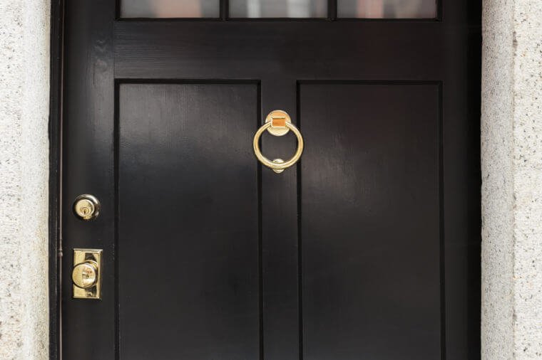 Front door, close up