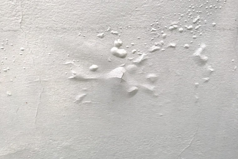 Defect paint color on concrete wall texture background 