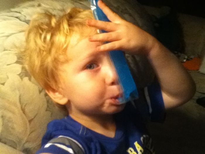 My Youngest Brother Was Compaining All Day That He Was Too Hot. He Asked Me For A Freezee Pop. He