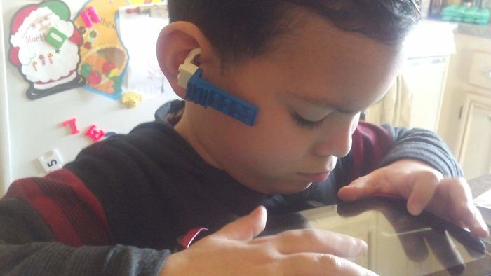 My Nephew Wanted A Matching Bluetooth, So He Made One Out Of Lego Bricks!