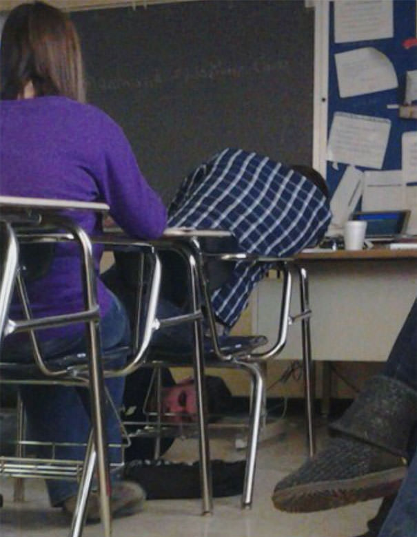 So This Kid In My History Class Fell Asleep, And My Teacher Stopped Class, Got Down On The Floor, And Tied His Shoes Together