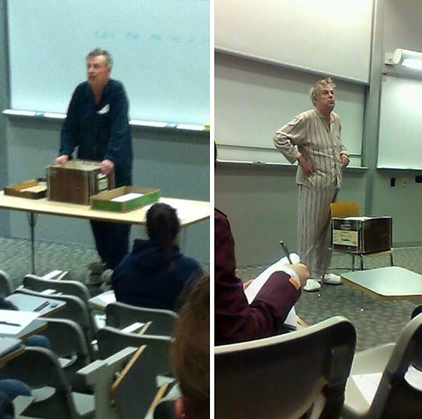 Teachers Come To School In Pajamas To Protest Finals Being Held At 7 In The Morning