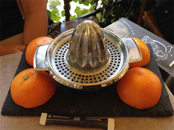  We Recall The Time A Customer Ordered An Orange Juice And Was Presented With This