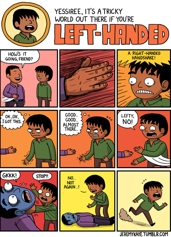 Funny left-handed people problems 