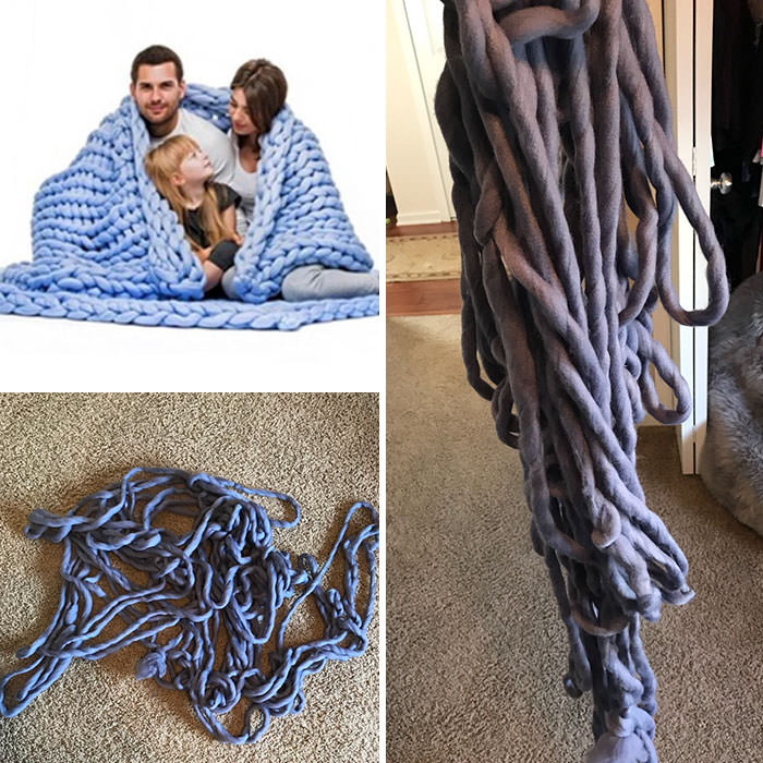 I Knew I Was Taking A Gamble Ordering From Wish.... But Still, I Couldnt Stop Laughing When My Blanket Finally Arrived!