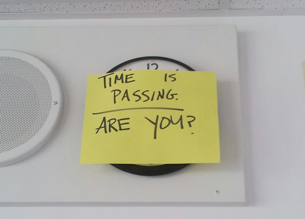  My English Teacher Put This On The Clock During Finals. How Clever