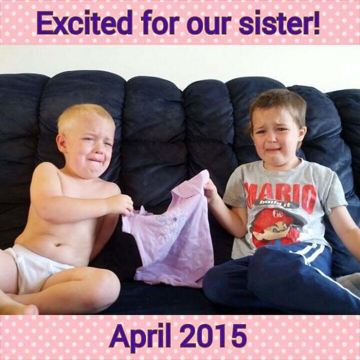 Kids who don’t want a sister or brother