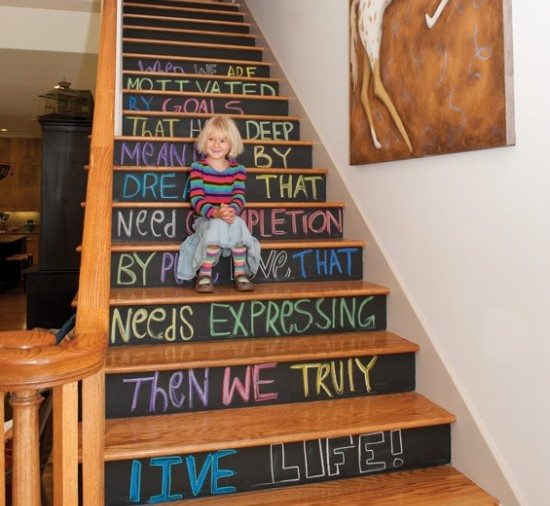chalkboard-paint-stairs