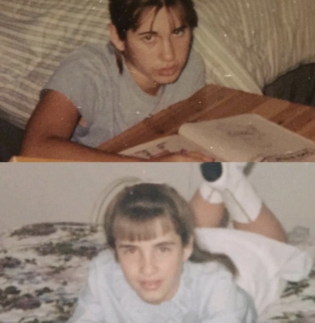 "The top is my sister and the bottom is my mom. Both age 13." —brittanyt18