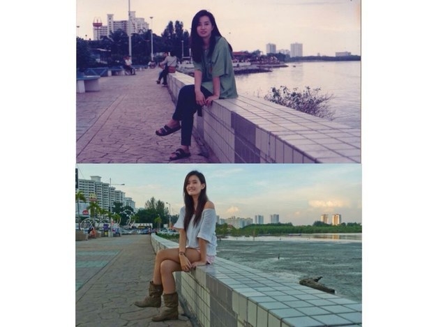 "My mum when she was 27, me when I was 23 at the exact same spot! What do you think??" —berniec4239b38c8