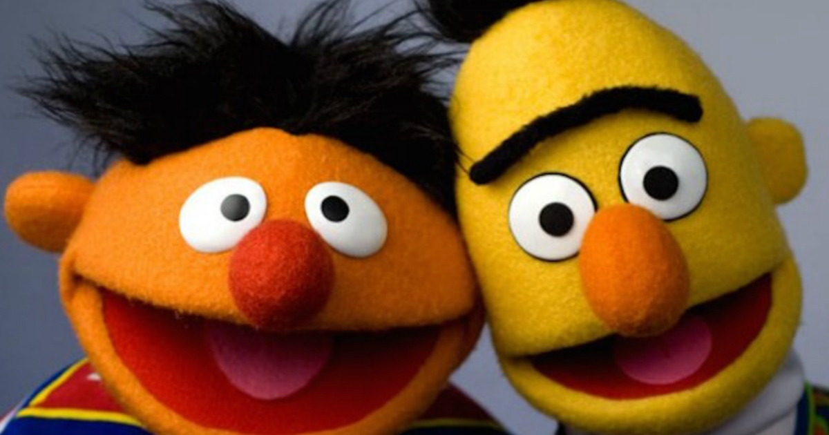 bert and ernie dolls sesame street