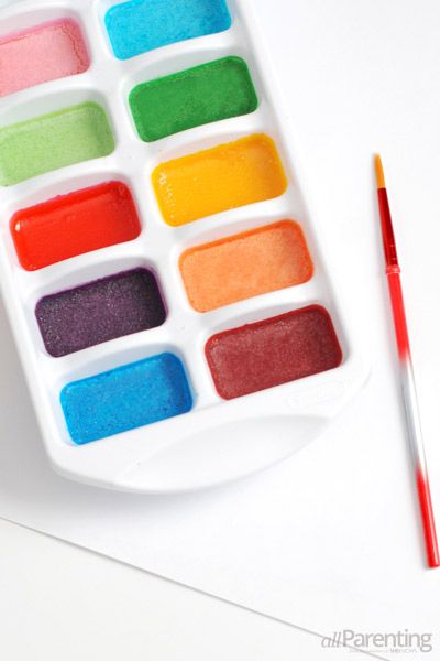 Homemade Watercolors (with baking soda, vinegar, cornstarch, corn syrup and food coloring!)