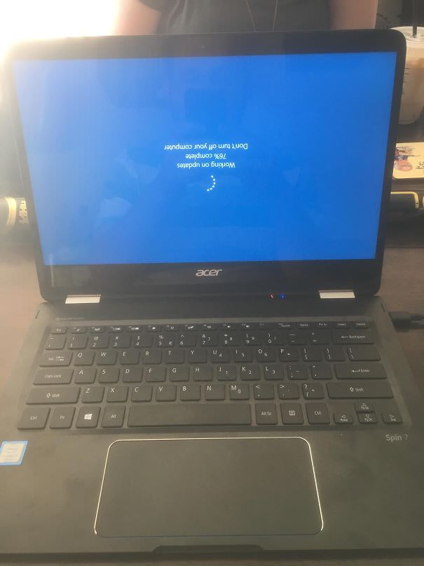  After Rebooting Required By A Windows Update. It