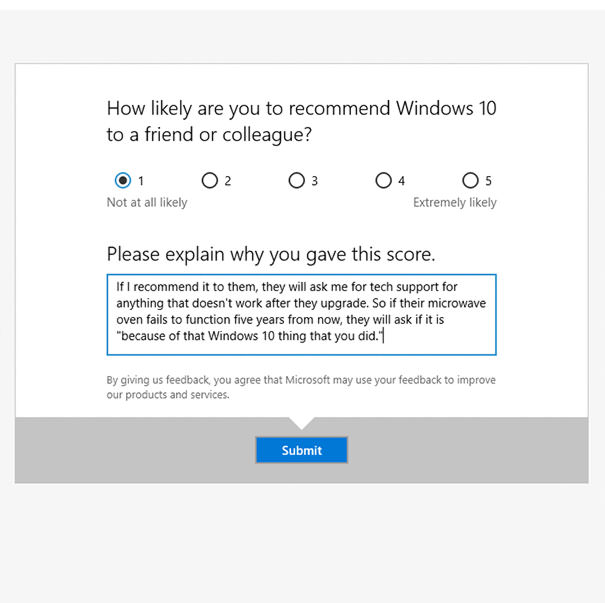 Being Honest With Microsoft