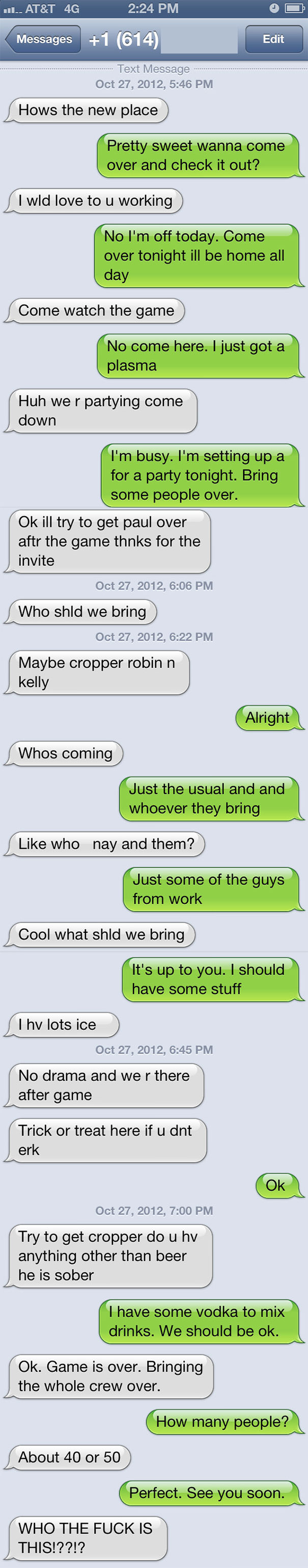 Funny Wrong Number Texts