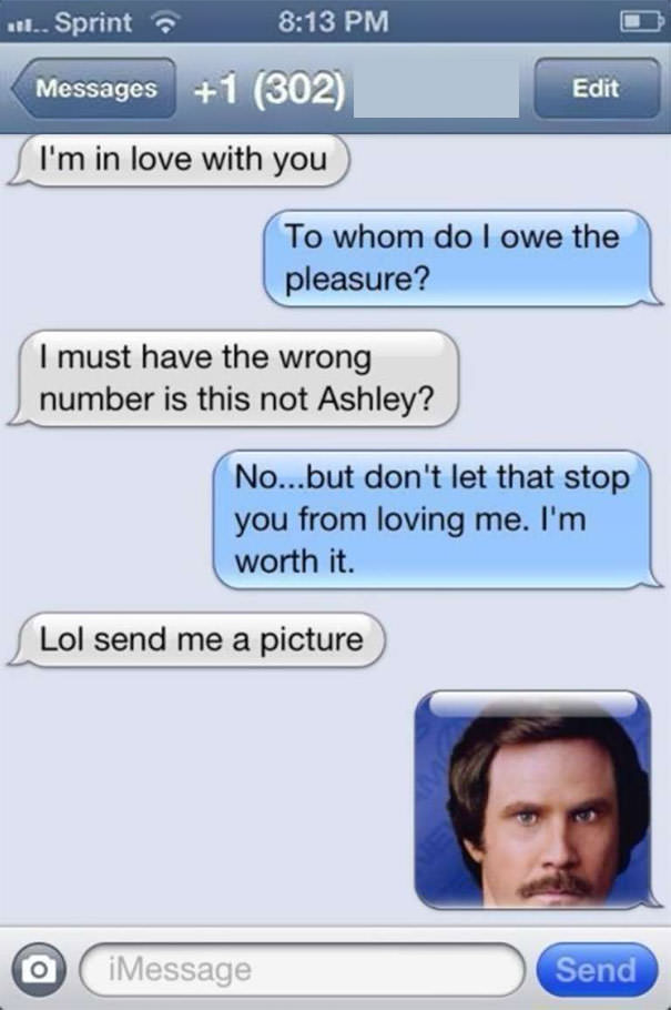 Funny Wrong Number Texts