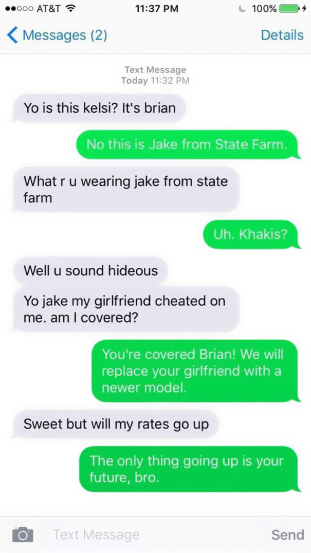 Funny Wrong Number Texts