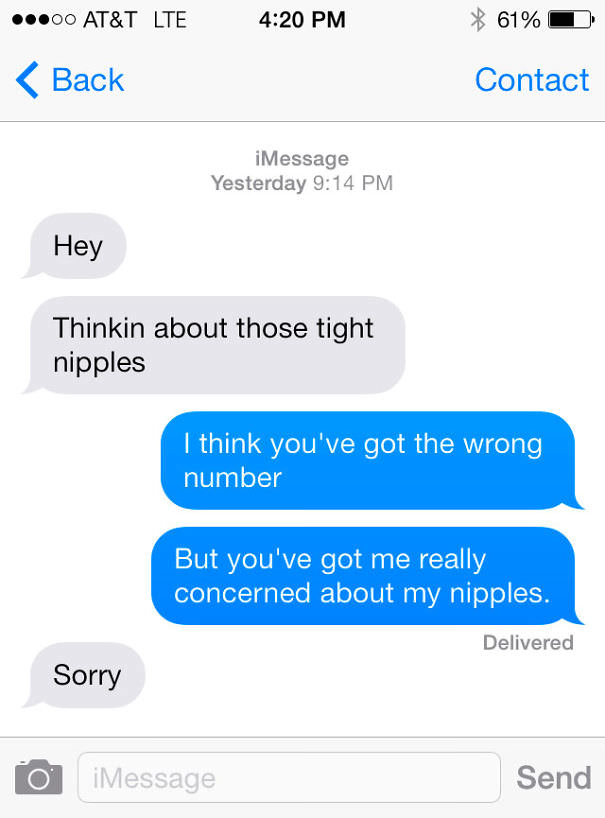 Funny Wrong Number Texts