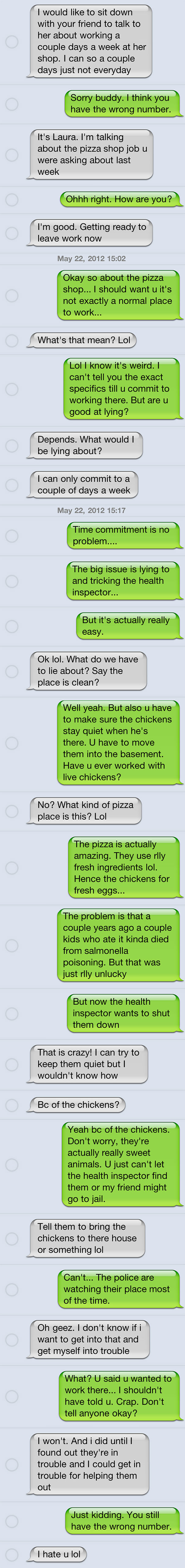 Funny Wrong Number Texts