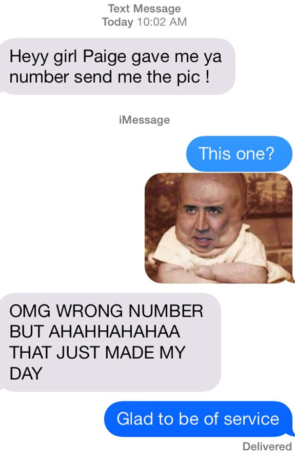 Funny Wrong Number Texts