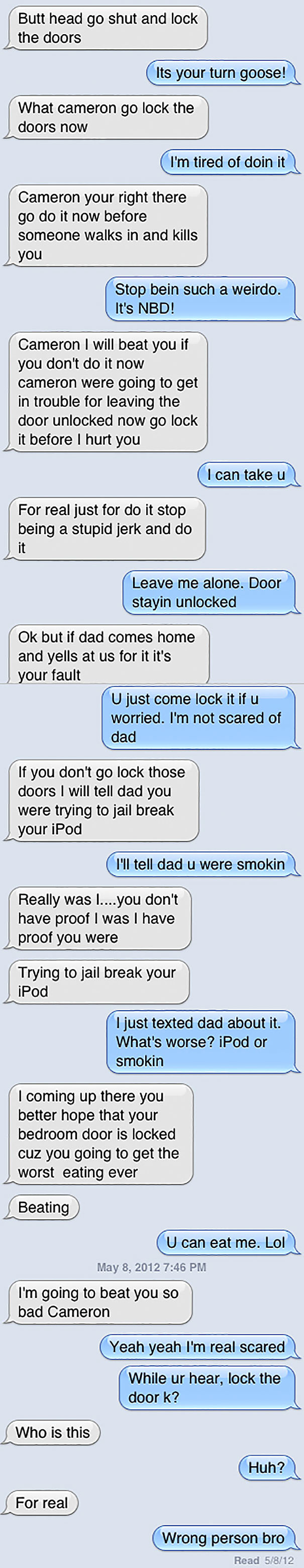 Funny Wrong Number Texts