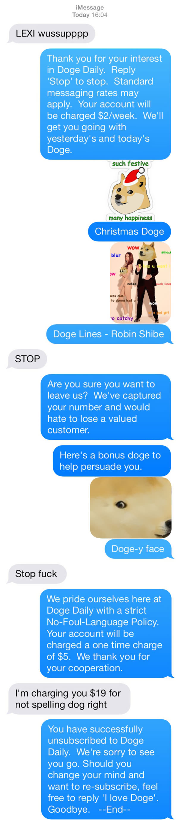 Funny Wrong Number Texts