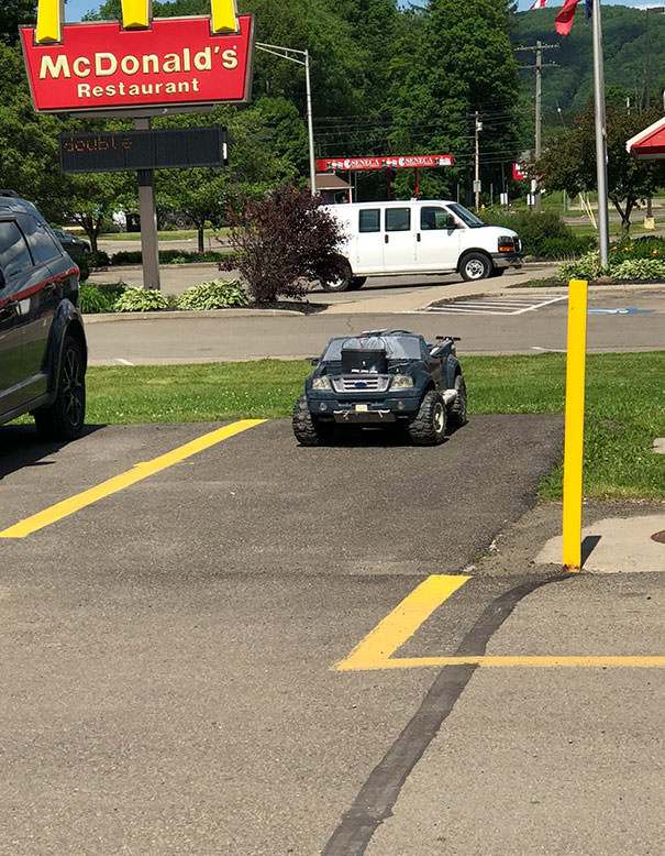 19-Year-Old Coworker Drove Power Wheels To Work. That’s A Car Battery On The Hood