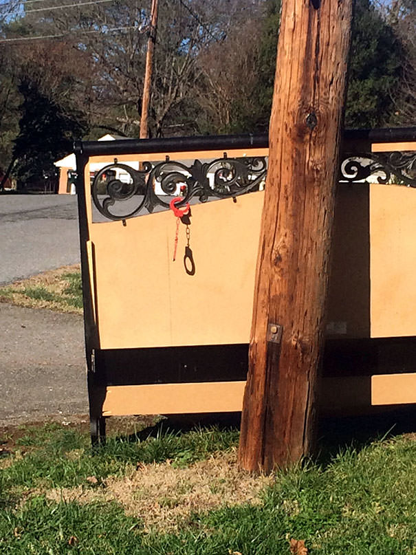  So My Neighbors Put A Headboard Out For The Trash And Apparently Forgot Something