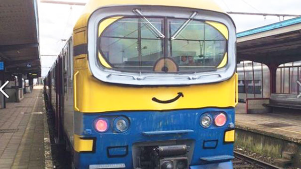 Train Vandalism In Beautiful Belgium