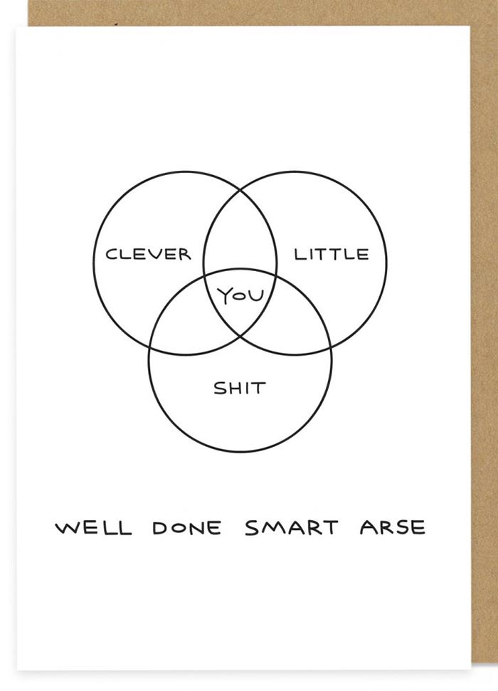 Demotivating rude greeting cards