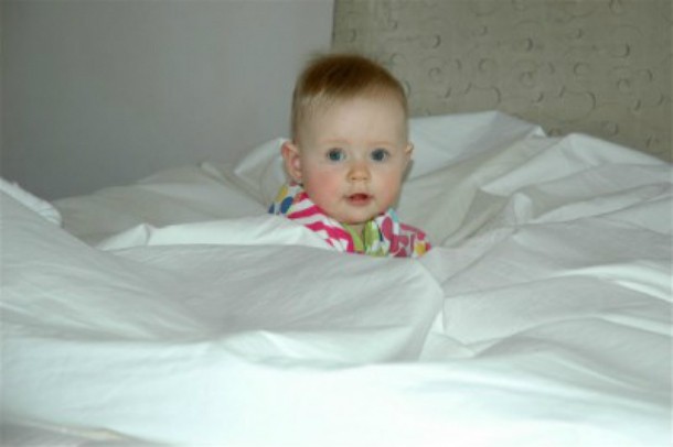 baby in bed