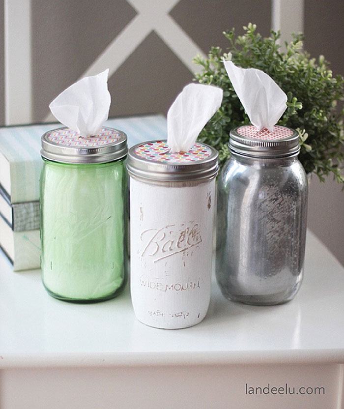 Mason Jar Tissue Holder