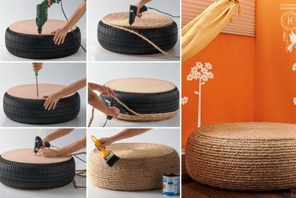 DIY ottoman