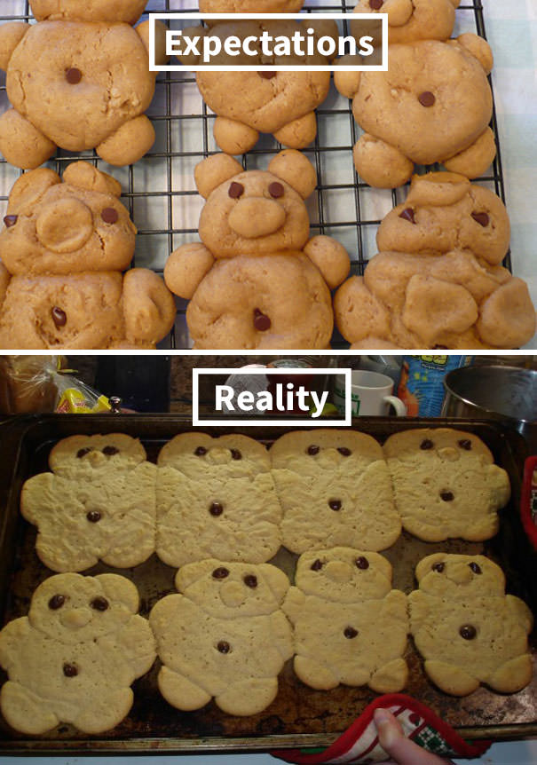  My Daughter Attempted To Make Peanut Butter Cookies In The Shapes Of Cute Little Bears To Sell At The School Bake Sale. She Nailed It