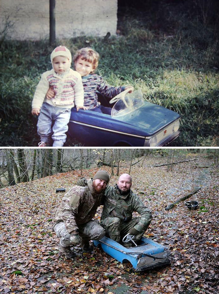 Two Brothers Return To Their Abandoned Car In Pripyat