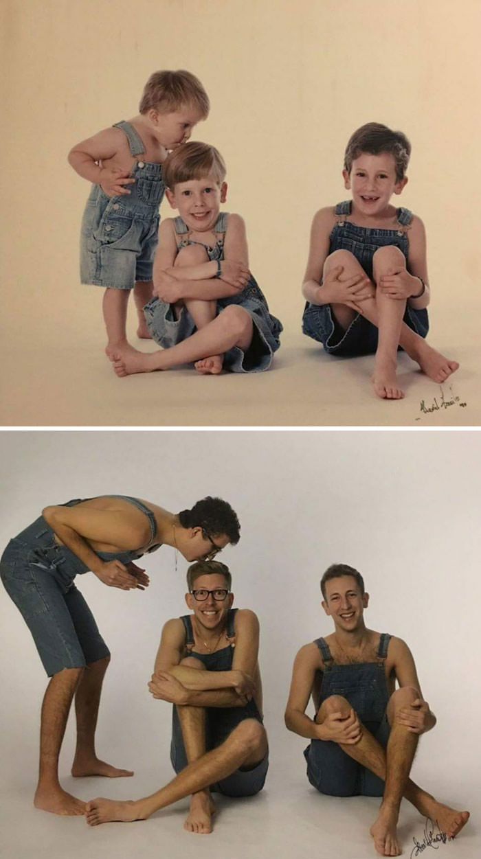 Exactly 20 Years Later, We Went Back To The Same Photographer To Surprise Our Parents With A Gift