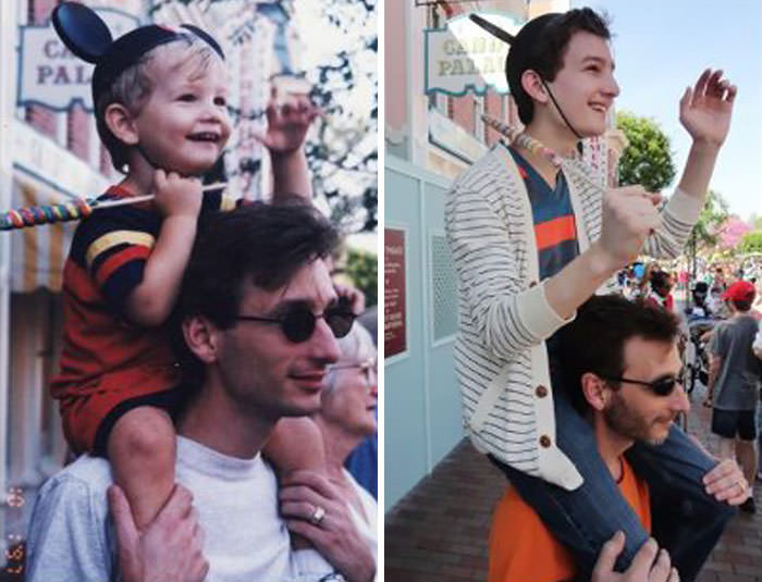 So My Dad And I Went To Disneyland To Recreate A Favorite Family Photo